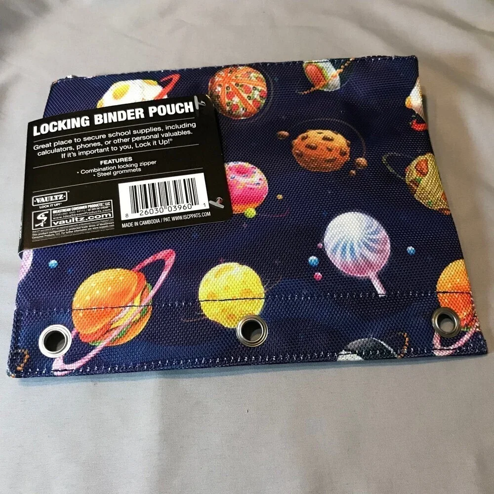 Vaultz Locking Binder Pouch for School or Home